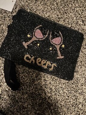 Bacci beaded wristlet